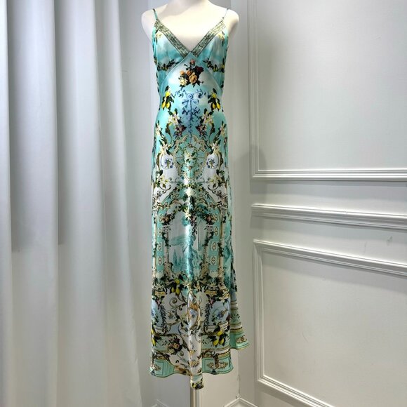 CAMILLA + The White Lotus crystal-embellished printed silk maxi dress - Picture 5 of 13